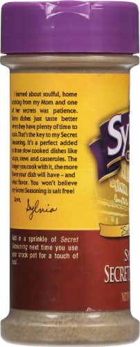Sylvia's Secret Seasoning Perspective: left