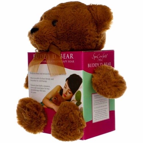 Spa Comforts Cozy Critters Microwavable Aromatherapy Buddy Bear Perspective: left