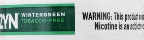 ZYN Wintergreen 6mg Nicotine Pouches Perspective: left