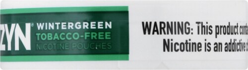 ZYN Wintergreen 6mg Nicotine Pouches Perspective: left
