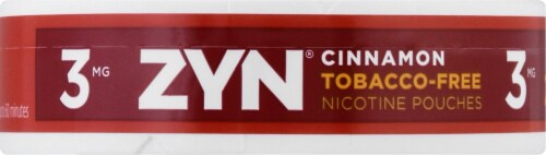 ZYN Cinnamon 3mg Nicotine Pouches Perspective: left