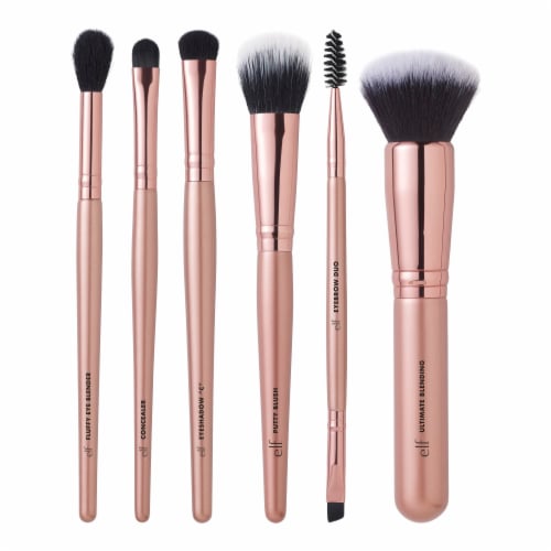 e.l.f. 6-Piece Flawless Face & Eye Makeup Brush Set Perspective: left