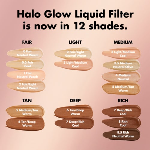 e.l.f. Halo Glow Liquid Filter 2 Fair/Light Perspective: left