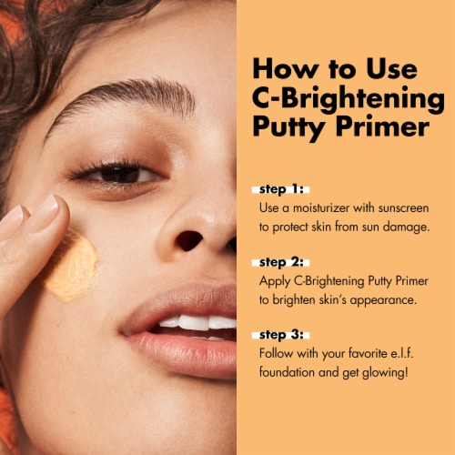 e.l.f. C-Brightening Putty Primer Universal Sheer Perspective: left