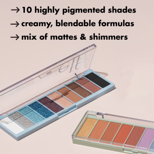 e.l.f. Perfect 10 Eyeshadow Palette Everyday Smoky Perspective: left