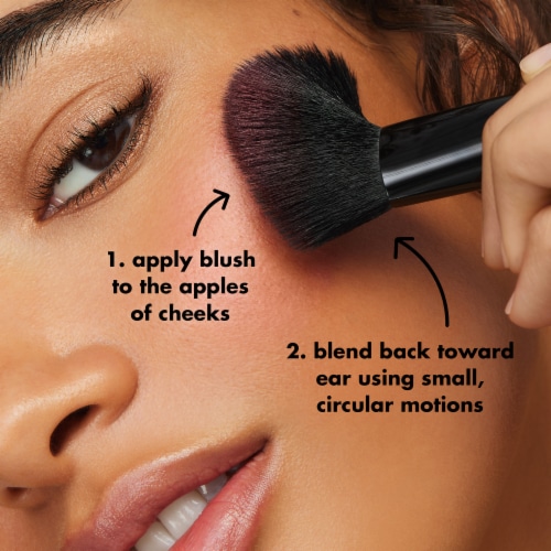 e.l.f. Angled Blush Makeup Brush Perspective: left