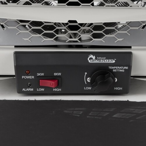 Dr. Heater 240V 6000W Garage Workshop Industrial Infrared Space Heater, White Perspective: left
