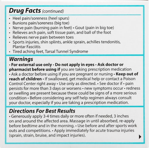 Topricin Foot Therapy Cream Perspective: left