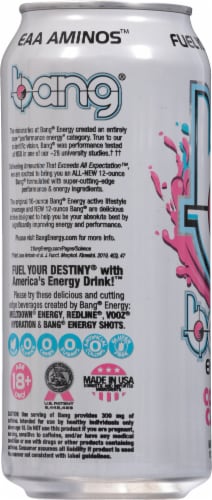 Bang® Cotton Candy Energy Drink Perspective: left