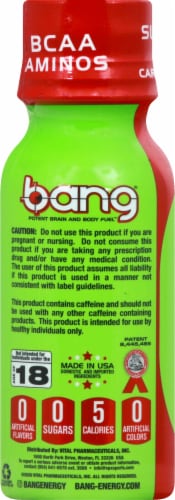 Bang Candy Apple Crisp Energy Shot Perspective: left