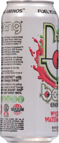 Bang Energy® Wyldin' Watermelon™ Energy Drink Perspective: left