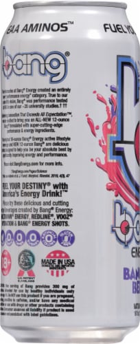Bang Energy® Bangster Berry® Energy Drink Can Perspective: left