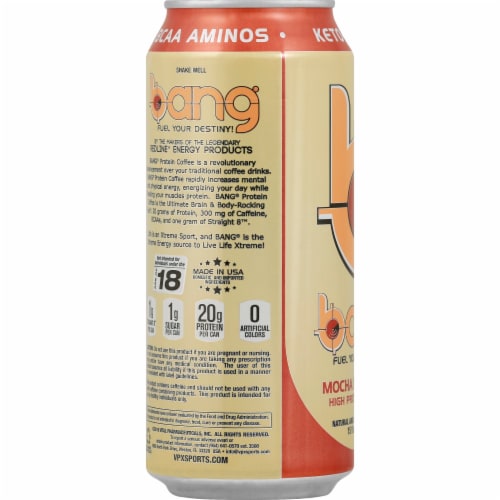 Bang® Mocha Madness High Protein Coffee Perspective: left
