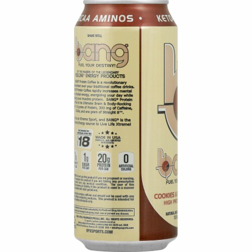 Bang® Cookies & Cream Craze™ High Protein Coffee Perspective: left