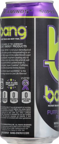 Bang Energy® Purple Guava Pear Energy Drink Can Perspective: left