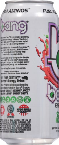 Bang Energy® Sour Heads® Energy Drink Perspective: left