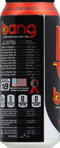 Bang® Citrus Twist Energy Drink Can Perspective: left