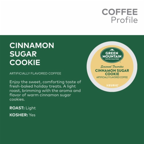 Green Mountain Coffee Roasters Cinnamon Sugar Cookie Light Roast K Cup Coffee Pods 12 ct Harris Teeter