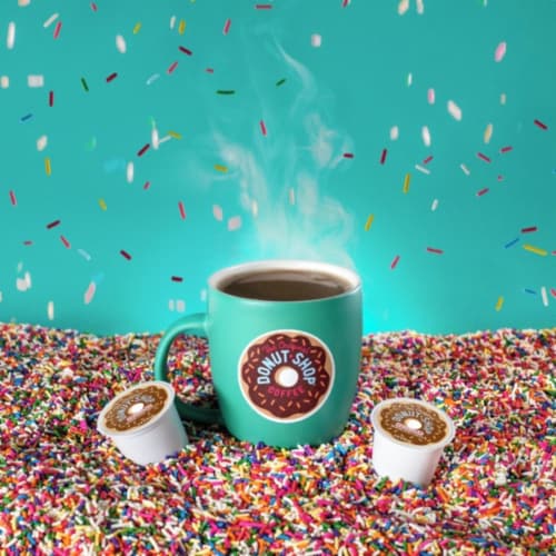 The Original Donut Shop® Regular Medium Roast K-Cup Coffee Pods Perspective: left