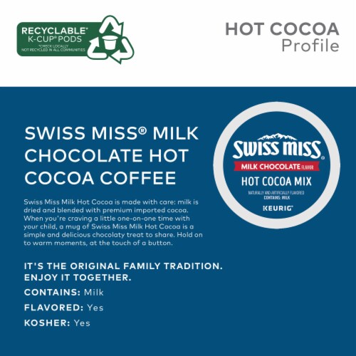 Swiss Miss® Milk Chocolate Hot Cocoa K-Cup® Pods Perspective: left