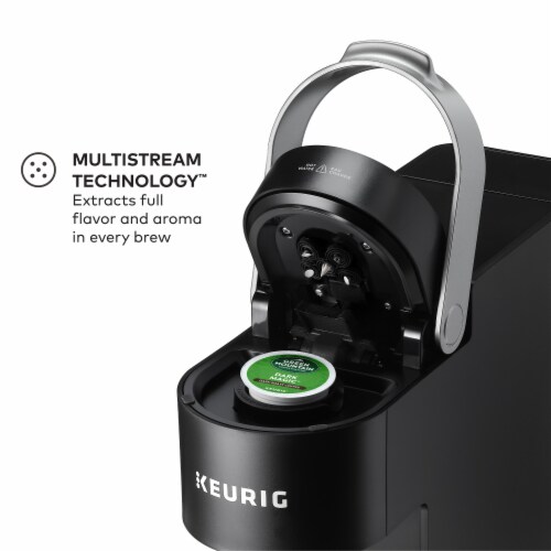 Keurig K-Slim Single Serve K-Cup Pod Coffee Maker, Multistream Technology, Black Perspective: left