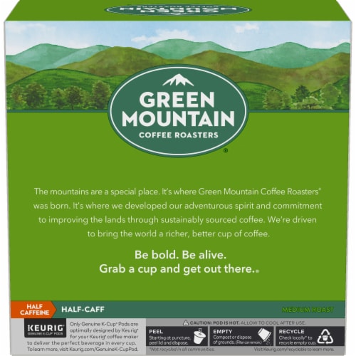 Green Mountain Coffee Roasters® Half Caff Medium Roast K-Cup Coffee Pods Perspective: left