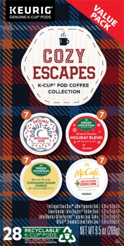 Keurig® Cozy Escapes K-Cup Coffee Pods Variety Pack Perspective: left