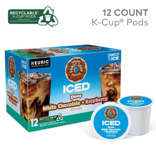 The Original Donut Shop® Iced Duos White Chocolate + Raspberry Medium Roast K-Cup® Coffee Pods Perspective: left