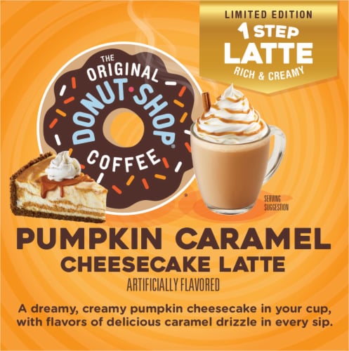 The Original Donut Shop® Pumpkin Caramel Cheesecake Latte K-Cup Coffee Pods Perspective: left