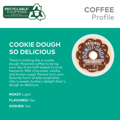 The Original Donut Shop® Keurig® Cookie Dough So Delicious K-Cup® Coffee Pods Perspective: left
