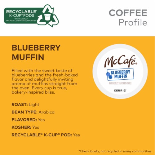 McCafe® Keurig® Blueberry Muffin K-Cup® Coffee Pods Perspective: left