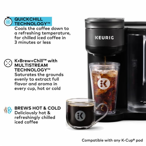 Keurig K-Brew + Chill Iced or Hot K-Cup Coffee Maker with MultiStream and QuickChill Technology Perspective: left