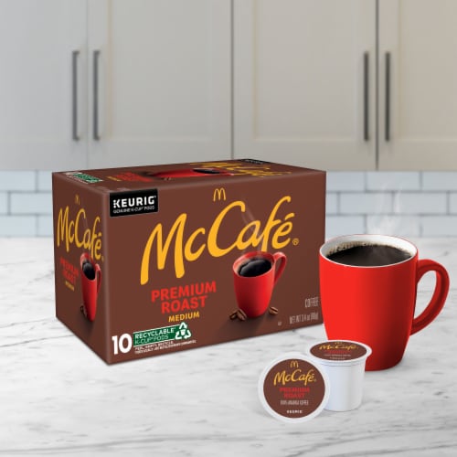 McCafe Premium Roast Coffee K-Cup Pods Perspective: left