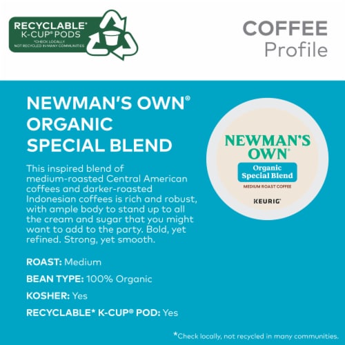 Newman's Own® Organic Special Blend Medium Roast Coffee Perspective: left