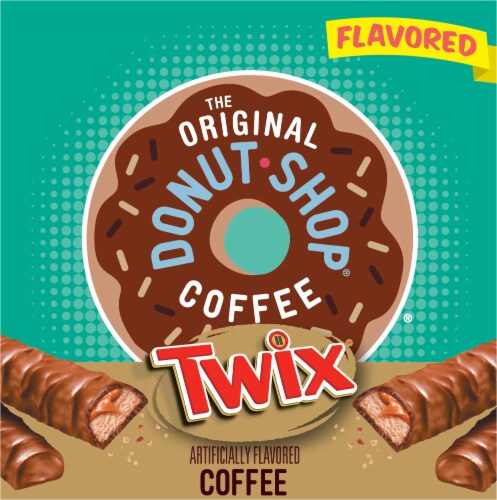 The Original Donut Shop® Twix Flavored Coffee Pods Perspective: left