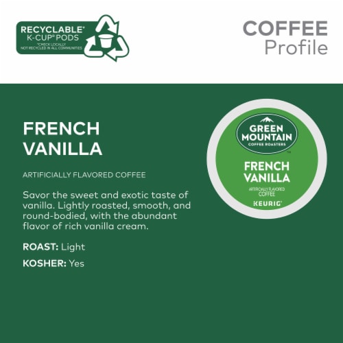 Green Mountain Coffee Roasters® French Vanilla K-Cup® Coffee Pods Perspective: left