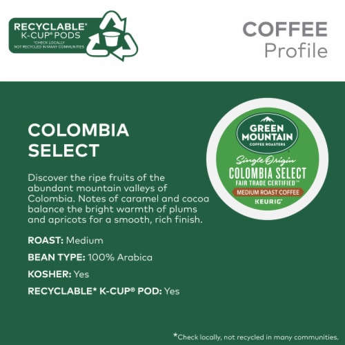 Green Mountain Coffee Roasters® Medium Roast K-Cup® Coffee Pods Perspective: left