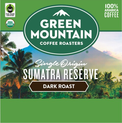 Green Mountain Coffee Roasters® Sumatra Reserve Dark Roast K-Cup® Coffee Pods Perspective: left