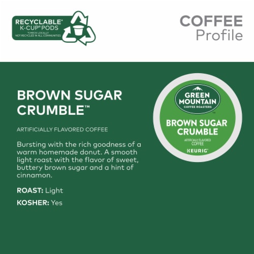 Green Mountain Coffee Roasters® Brown Sugar Crumble® K-Cup® Coffee Pods Perspective: left