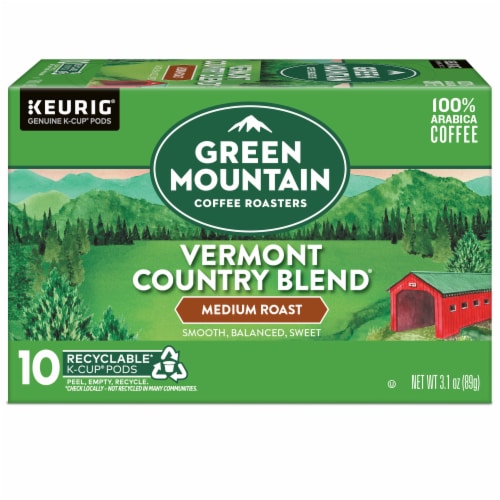 Green Mountain Coffee Roasters® Vermont Country Blend® Medium Roast K-Cup® Coffee Pods Perspective: left