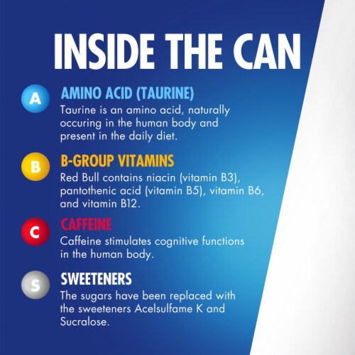 Red Bull Sugar Free Energy Drink Perspective: left