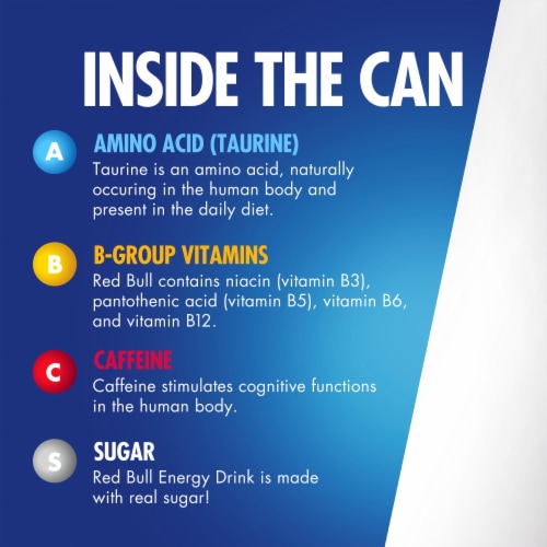 Red Bull® Energy Drink Multipack Cans Perspective: left