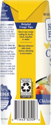 Kitchen Basics® Unsalted Chicken Stock Perspective: left