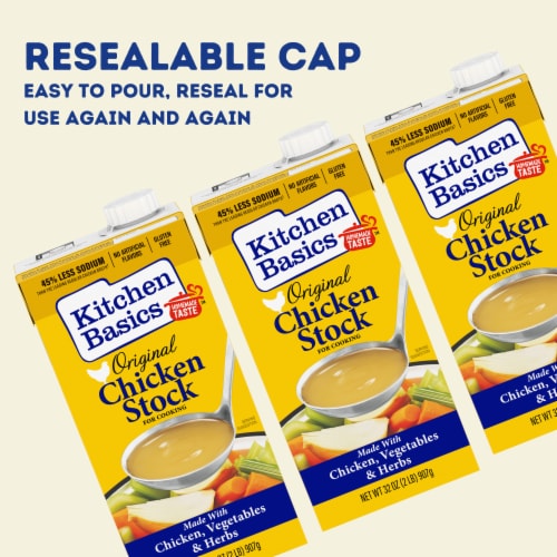 Kitchen Basics Original Chicken Stock Perspective: left