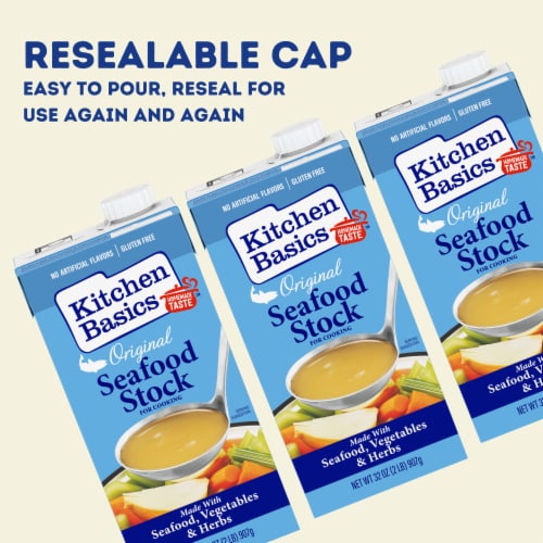 Kitchen Basics Original Seafood Stock Perspective: left
