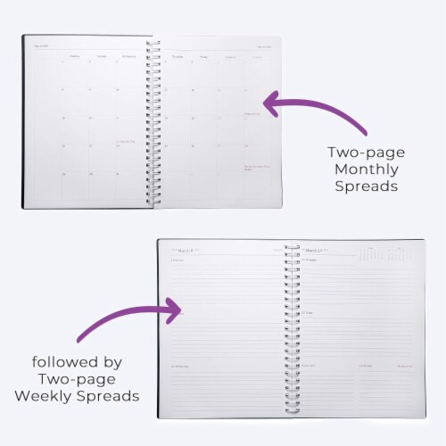 WallDeca Annual Weekly Planner, 8 x 6" Paper Size, Jan 2023 - Dec 2023 (USA 8 x 6")) Perspective: left