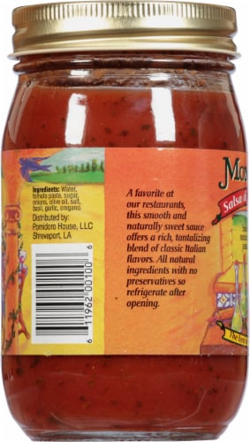 Monjunis Salsa Di Pomidoro Spaghetti Sauce Perspective: left