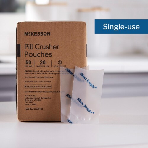 McKesson Silent Knight Pill Crusher Pouch 108 PC1000 1000 Ct