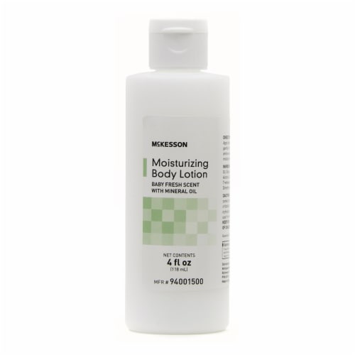 McKesson Baby Fresh Scent Hand and Body Moisturizer Lotion 4 oz. Bottle 94001500 60 Ct Perspective: left