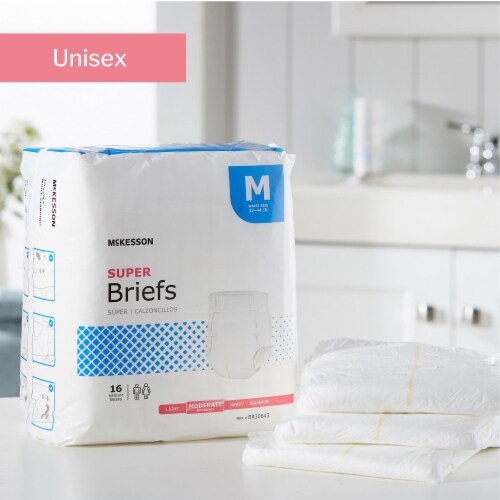 McKesson Adult Incontinence Brief M Moderate Absorbency BR30643, Moderate, 96 Ct Perspective: left